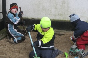 Hard work in the sandbox