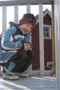 Candy hunt during Easter