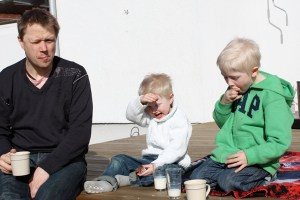 Fika in the sun
