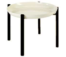 White w. black legs Tablo table Design House Stockholm