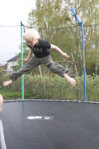 There is always energy for trampoline jumping